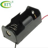 10pcs BTY Black Plastic Battery Box Container Storage 3V Batteries Holder Case Wire Leads For 14250 Battery Wholesale