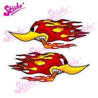 2023 NEW STICKY Red Flame Skull Car Sticker Decal Decor For Bicycle Motorcycle Accessories Laptop Helmet Trunk Wall PVC