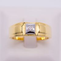 Happy Jewelryแหวนเพชร แหวนทองเพชรแท้ ทองแท้ 37.5% MR115