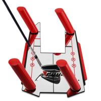 Golf Training Aid Swing Plane Alignment Push Rods Swing Practice Mirror Golf Aid Base Golf Swing Trainers Golf Alignment Stick Golf Accessories handy