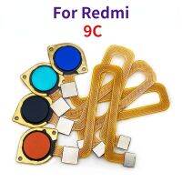 สำหรับ9C Redmi Redmi9C เครื่องสแกนลายนิ้วมือของแท้ปุ่มโฮมเมนูกลับคืนสายเคเบิลแบบยืดหยุ่นเซนเซอร์จดจำลายนิ้วมือที่สำคัญ