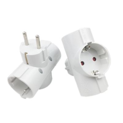 【lz】□  UE Padrão Tomada Adaptador De Alimentação Plugues De Viagem Plugue De Conversão Tipo Europeu 1 a 3 Way 16A AC 250V