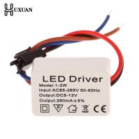 1Pc LED Driver 260mA 1-3W LED แหล่งจ่ายไฟ Adapt AC 85V-265V To DC 5-12V ไฟ LED Transformers Driver สำหรับ LED Drive Power