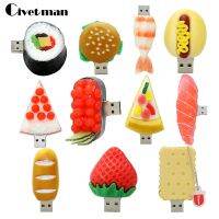 Pendrive Cartoon Korean Sushi Hamburger Food USB Flash Drive 256GB Pen Drive 8GB 16GB 32GB 64GB 128GB USB 2.0 Flash Memory Stick