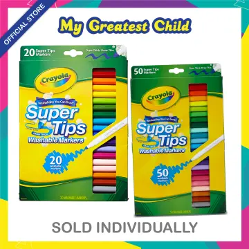  Crayola Super Tips Washable Markers Age 3+ - 50 Count