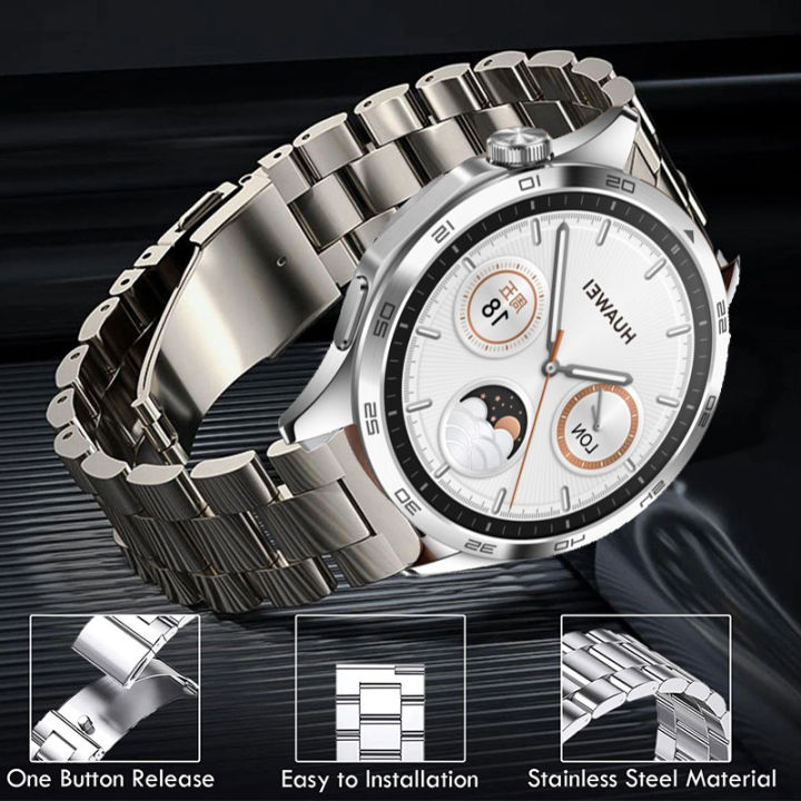 jansin-สแตนเลส22มม-นาฬิกาข้อมือสายเหล็ก-quick-release-สำหรับ-huawei-watch-gt-4-46มม-41มม-นาฬิกา-huawei-watch-gt2-gt-2e-gt-2pro-gt-3-pro-gt-3-se-46มม-42มม-43มม-นาฬิกา-gt-เปลี่ยนสายรัดข้อมือโลหะสร้อยข้อ