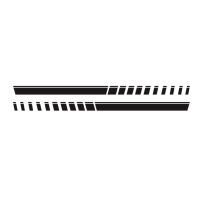 2Pcs Car Side Body Sticker Vinyl Decals Long Stripe Decals Waterproof for DIY Sticker