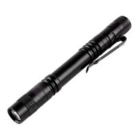 【CW】 Mini Pen Shaped Small Flashlight Aluminum Alloy Waterproof with Clip Gift Lamp Strong Led