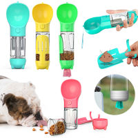 แบบพกพา Cat Dog ขวดน้ำอาหาร Feeder เครื่องดื่ม Poop Dispenser 3 In 1 Leak-Proof Multifunctional Dog Travel ดื่ม Bowl2023