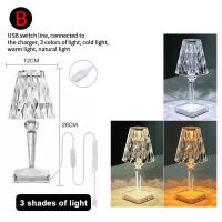 Acrylic Diamond Table Lamp Decoration Light for Bar Bedroom Bedside Coffee Room Decor LED Desk Lamp Home Decoration Night Lights