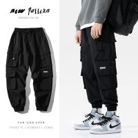 Streetwear สีดำบุรุษฮาเร็ม Joggers กางเกงผู้ชายกางเกงคาร์โก้2023ฮิปฮอปกระเป๋าสบายๆกางเกงชายขนาดใหญ่แฟชั่นกางเกง