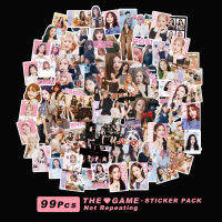 Wi66เคป็อปแบล็กพิงค์99ชิ้น/ชุด2023สติ๊กเกอร์ PVC เกม LISA JENNIE ROSÉ สำหรับแล็ปท็อปกระเป๋าแพทช์สติกเกอร์สเก็ตบอร์ด