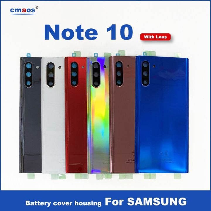 new-battery-back-cover-for-samsung-galaxy-note10-n970-sm-n970f-battery-back-cover-glass-back-door-with-camera-replacement-parts