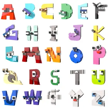 Alphabet Lore Building Block Toy Kawaii English Letter Building Block Best  Gift on OnBuy