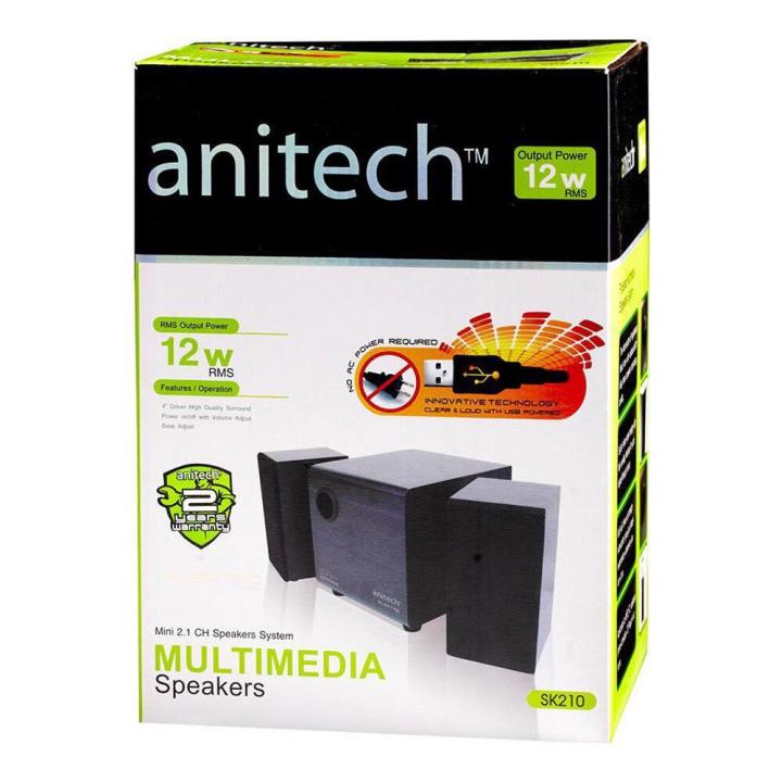 anitech-ลำโพงซับขยาย-รุ่นsk210