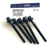 NBJKATO ยี่ห้อใหม่ของแท้สลักเกลียวหัวฉีด5PCS 6659901001สำหรับ Ssangyong Rexton Actyon Kyron Korando C