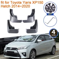 4x Mud Flaps สำหรับ Toyota Yaris 2019 Vios Hatchback XP150 2014 ~ 2020 2018อุปกรณ์เสริม Mudguards Fender Splash Guards Flap ด้านหลังอัตโนมัติ