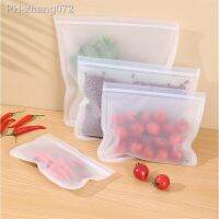 1PC Reusable Silicone Food Storage Bag Stand Up Zip Shut Bag Leakproof Containers Fresh Bag Food Storage Bag Fresh Wrap Zip Bag