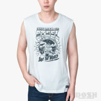 DOSH MENS T-SHIRTS SUPERMAN เสื้อยืดคอกลม แขนกุด COTTON ผู้ชาย DSMT5195-OW