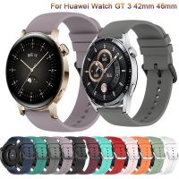 สายรัดซิลิโคนกีฬาสำหรับนาฬิกา Huawei GT3/Watch3/GT2pro เหมาะสำหรับสายรัดข้อมือ Mi 20/22มม.