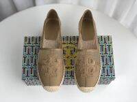 Tory burch TB womens mesh stitched fishermans shoes Flat Shoes Boat Shoes Loafers