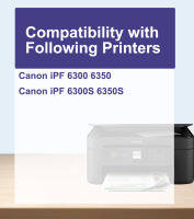 # เข้ากันได้กับ Canon PFI-105 ตลับหมึกสำหรับเติม Canon 6300S6350 เครื่องพิมพ์