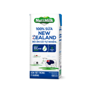 NutiMilk 100% Sữa New Zealand Bò ăn cỏ tự nhiên Ít đường 180ml NZSID180AZ