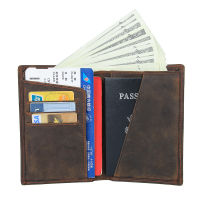 Genuine Leather Male Designer Standard Purse Fashion Passport Card Case Checkbook Holder Handy Slim Wallet Men 8436