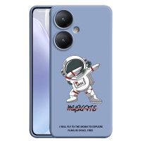 เคสยาง V2249 VIVO V2252 V2254 V2248 V2247มีสไตล์ NASA Astronaut สำหรับโทรศัพท์ซิลิคอนเหลวปลอกกันกระแทก