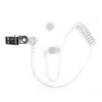 New Transparent Coil Air Tube Earplug With Metal Clip Two-Way Radio Walkie Talkie Earpiece Headset