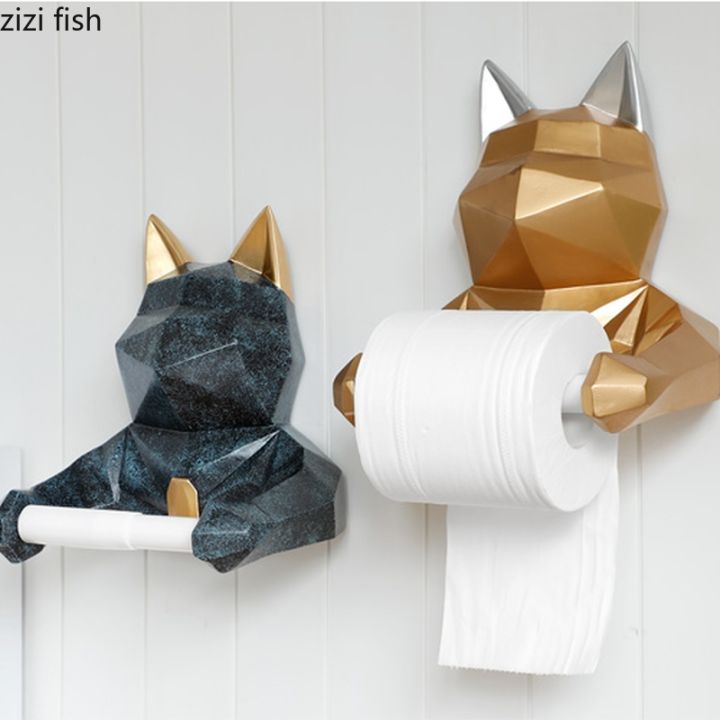 resin-animal-wall-hanging-paper-towel-holder-paper-roll-holder-decorative-storage-tissue-box-toilet-paper-holder-paper-holders