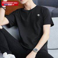 2023 New Fashion version Timberland Timberland mens short-sleeved 2023 summer new outdoor black round neck casual half-sleeved T-shirt