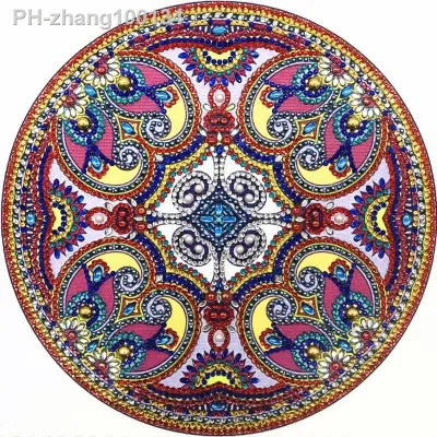 1 PCS Circle 5D Special Shaped Diamond Painting Embroidery Needlework Rhinestone Crystal Cross Craft Stitch Kit DIY