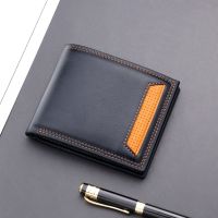 （Layor wallet） 1ชิ้นผู้ชาย39; S สั้นวินเทจกระเป๋าสตางค์หนัง PU ผู้ถือบัตรหลายความจุขนาดใหญ่บางชายกระเป๋าเหรียญกระเป๋าเงินกระเป๋าคลัทช์