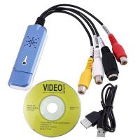 USB 2.0 Audio Video Capture Card Grabber Adapter VHS DVD DVR TV Converter for MAC IOS Win/XP/7/8/10 Adapters Cables