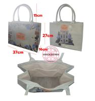 ของแท้ ยกระเป๋าโท๊ท ทรงแข็ง ELCA House of Prestige Beauty Baby Blue Tote Bag