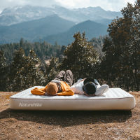 Naturehike Air Bed Inflatable ที่นอน Self-Inflating Mats สำหรับนอน2-3คนแบบพกพาที่นอน Camping อุปกรณ์ Pump.2023