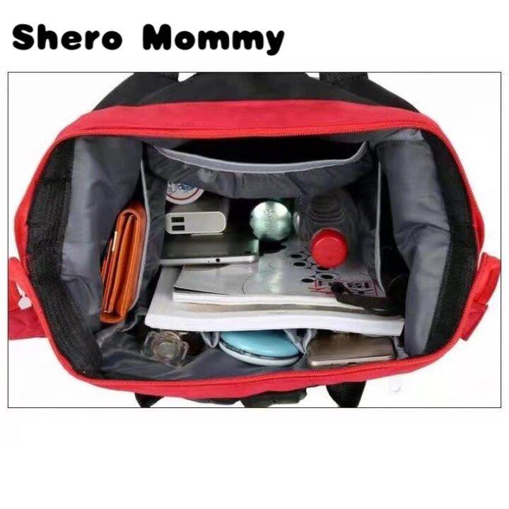 top-shero-mommy-2023-พร้อมส่ง-กระเป๋าเป้สะพายหลัง-ใส่ผ้าอ้อม-ลายมิกกี้เมาส์-สําหรับเดินทาง