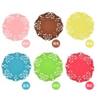 100pcslot Lace Flower Hollow Doilies Silicone Coaster Coffee Table Cup Mats Silica Gel Pad Placemat Kitchen Accessories