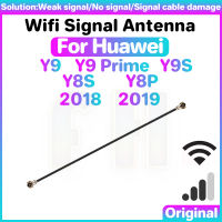 เสาอากาศสัญญาณ Wifi สำหรับ Huawei Y8S Y8P Y9S Y9 2019สายริบบิ้นสายขั้วต่อคู่สายสัญญาณ Wi-Fi ริบบิ้นเสาอากาศทางอากาศสายเคเบิลงอได้ลวดซ่อมแซมชิ้นส่วน