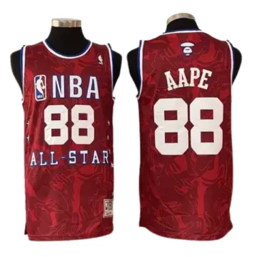 AAPE X MITCHELL & NESS NBA 88 All Star Game Sweatshirt BY A BATHING APE Sz  XL