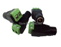 ◑♤☁ 100pcs/Lot 5.5mm x 2.1mm DC female connector DC power connector jack adapter Free shipping