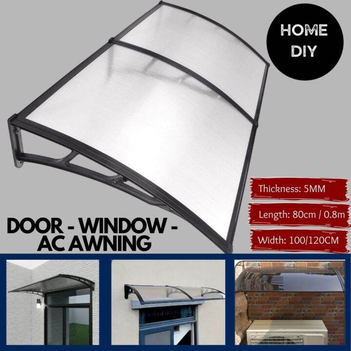 Door Window canopy Polycarbonate awning sunshade waterproof Outdoor Sun