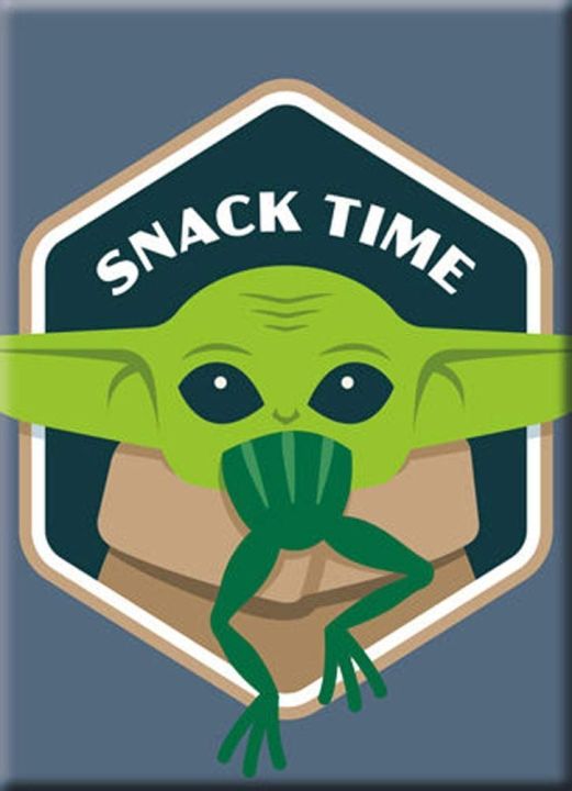 The Mandalorian The Child Baby Yoda Snack Time Flat Magnet | Lazada PH