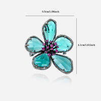 Shirt Vintage Retro Jewelry Brooch Crystal Womens