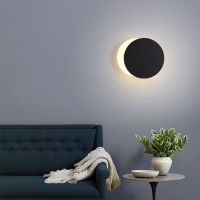 LED Wall Lamp Simple Modern Round Lighting Corridor Aisle Staircase Sconce Nordic Hotel Front Study Bedside Interior Decor Light