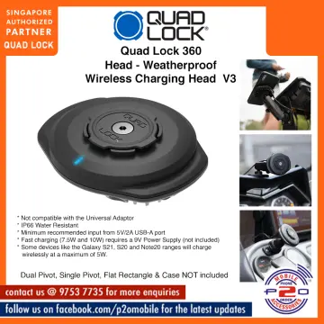 Quad Lock 360 Head - USB Weatherproof Wireless Charging Head