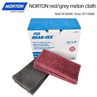 25 PCS NORTON Red Gray Cleaning Cloth Industrial Polishing Metal Rust Cleaning Cloththin Flex Primer Prep Pads 360 1500 Grit