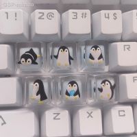 ☑ ✓ Mimeo Feito À Mão Resina Epóteclado Mecânico Keycap Kawaii Pinguim Anime Bonizado Cereja Mx Esc Tampas Chacessórios