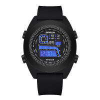 SANDAWATCH นาฬิกาข้อมือผู้ชาย  Sport Digital &amp; LED ดูเวลาแบบ Dual Time  รุ่น SW9025